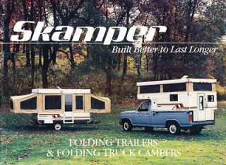 1983 1984 Skamper Camper Trailer 12 page Original Sales Brochure