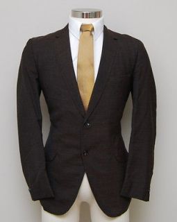 SWELL MENS 60S VINTAGE 42S BROOKFIELD CLOTHES BROWN SHARKSKIN BLAZER