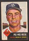 1953 TOPPS #76 PEE WEE REESE BROOKLYN DODGERS G VG CONDITION