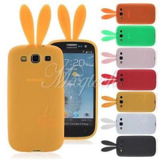 Rabito Bunny Rabbit ear Soft Silicone Gel Cover Case For Samsung