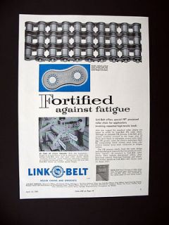 Link Belt FR Processed Roller Chains chain stress testing machine 1960