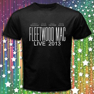 FLEETWOOD MAC BUCKINGHAM NICKS MICK MCVIE WORLD TOUR 2013 BLACK T