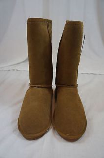 Brumby Boots Sz 9 Chestnut Brumby Shearling Sheepskin Flat Sole Thick