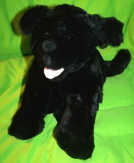 Build A Bear Workshop stuffed animal Black Lab Labrador Puppy Dog w
