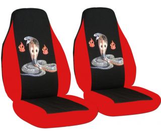 98 03 CHEVY S10 bucket cobra design car seat covers red/black,OTHE R