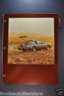 1978 Chevrolet Monza Data Book Brochure Spyder, Sport, 2+2 Near Mint
