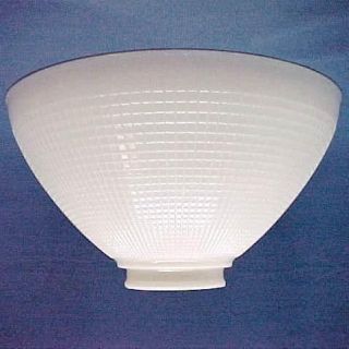 White Glass 3 X 10 Floor Table Lamp IES Reflector Shade