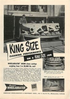 1955 Wheelabrator Room, American Hoist & Derrick   Ad