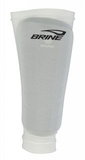 Brine Attack Soccer Shin Guard Compression Sleeves White Large/XL