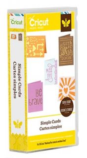 SIMPLE CARDS Cricut Cartridge   Brand New Sealed Now Shipping