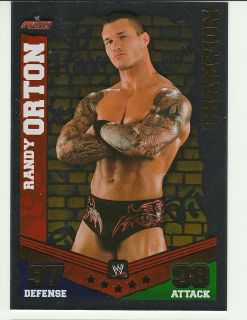 2010 WWE Slam Attax Mayhem Champion Foil Randy Orton