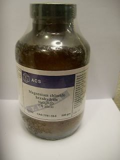 Magnesium Chloride, Reagent ACS, 99 102%, 500 g (sealed)