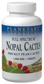 PLANETARY HERBALS FS Nopal Cactus 1000mg tablet 60 Tabs