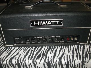 Newly listed Hiwatt 1980 DR103 100w Custom Head