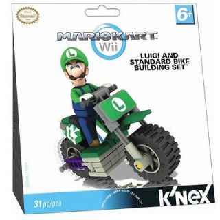 LUIGI & STANDARD BIKE BUILDING SET   KNEX Nintendo Wii Mario Kart Like