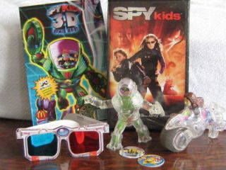 Spy Kids 3D Comics with Glasses + McDonald Toys + VHS