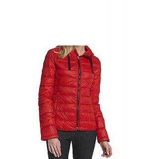 Calvin Klein Womens Packable Light Weight Down jacket hood