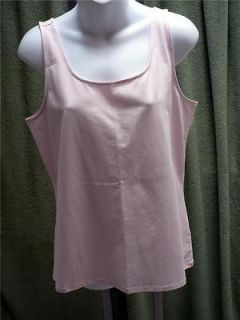 NEW WITHOUT TAGS ARTSY J.JILL PALE PINK TANK/CAMI GREAT BASIC PIECE L