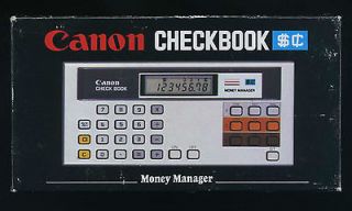 CANON CHECKBOOK vintage calculator