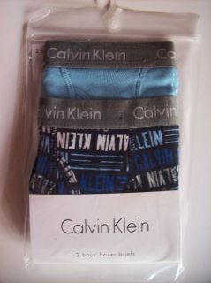 Calvin Klein Boys Underwear Underpants 2 Boxer Briefs 2T/3T 4Toddler