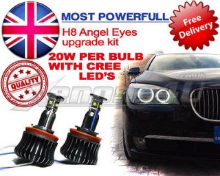 EYES LED LIGHT 20W CREE H8 BULBS DIRECT REPLACEMENT NO CANBUS ERRORS