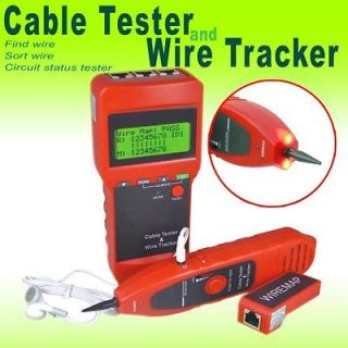 Network LAN Cable Tester Wire Tracker Tracer Length Scanner RJ45 USB