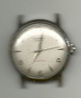 Clinton Mens Wristwatch, Working, No Band, Needs New Case & Crystal.