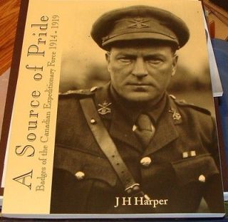Canadian WW1 Badge Book J.H. Harper