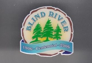 Blind River Ontario Canada Pine Trees Lapel Hat Pin