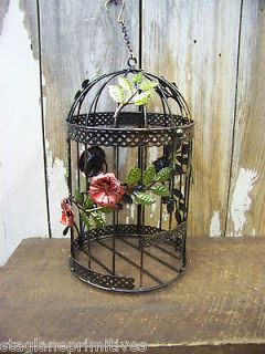 Victorian Styl e Vtg Look New 11 x 6 Birdcage Cage Wedding Roses