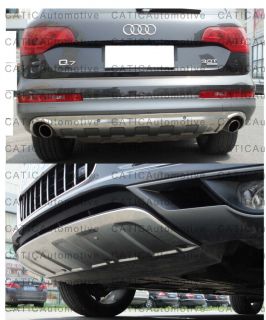 Q7 Stainless Steel Front and Rear Skid Plates Bumper Protector Covers