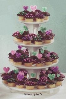 CUPCAKE or CAKE Tree STANDS 2 3 4 TIER Dessert ROUND SQUARE SCALLOPED