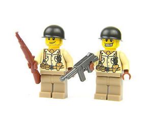 Minifig LEGO soldier World War 2 US army builder minifigure