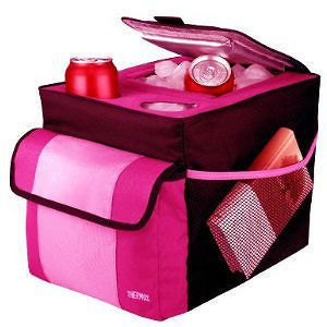 Thermos TRVL Car Truck SUV Pink Insulated Back Seat Organizer Cooler