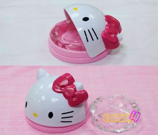 New Cute Cat Kitty Cigarette Table House Ashtray w / Rotatable Lid
