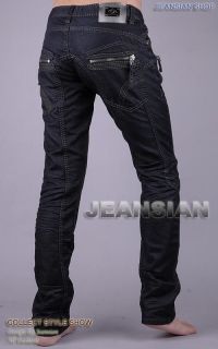 JS Italian Designer Mens Jeans Denim Low Rise Black Bold W 29 32 33