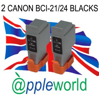 Black Canon BCI21 / BCI24 Compatible Ink Cartridges