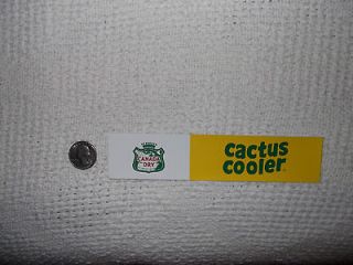 Canada Dry Cactus Cooler Vending Machine Button Tag Label Coca Cola