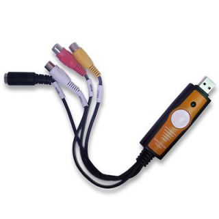 PC USB 2.0 to 3 RCA S video AV Video & Audio Capture Grabber Card