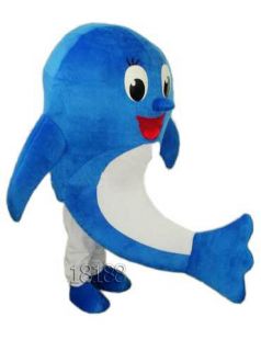 New dolphin Mascot Costume ALL SZ Freee shipping