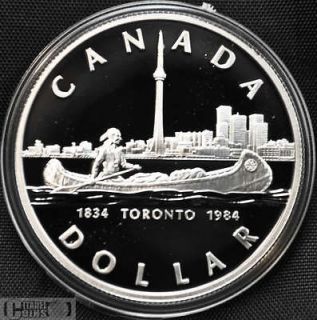 1984 Canada $1 Proof Silver Dollar