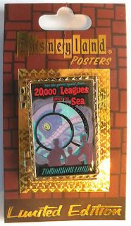 Disneyland Pin   Attraction Posters   Tomorrowland 20,000 Leagues   LE