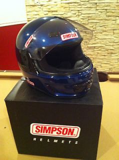 New Simpson motorcycle helmet Avenger metalic blue L large