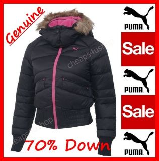 Authentic Puma  Women/Teen 70% DOWN Winter FUR Hooded Jacket Coat