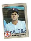 carl yastrzemski 1983 # 200 fleer  boston red sox