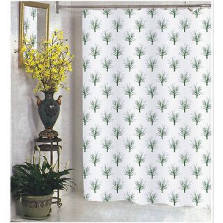 Carnation Home Fashions Faith Polyester Shower Curtain