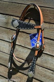 Reinsman Camarillo Diamond Series Sure Fit Headstall   Black