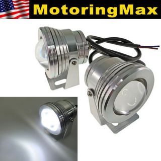 White High Power 10W LED Projector Fog Lights Lamps For Car SUV Truck