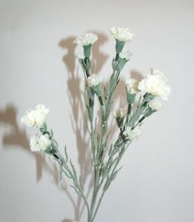 Beautiful 18 Head Carnation Artificial Flower Silk Bush Arrangements