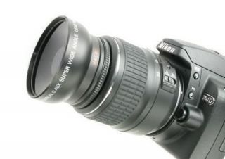 43x Wide Angle Lens fits Nikon D3200 D5200 HD4 optics & cleaning kit